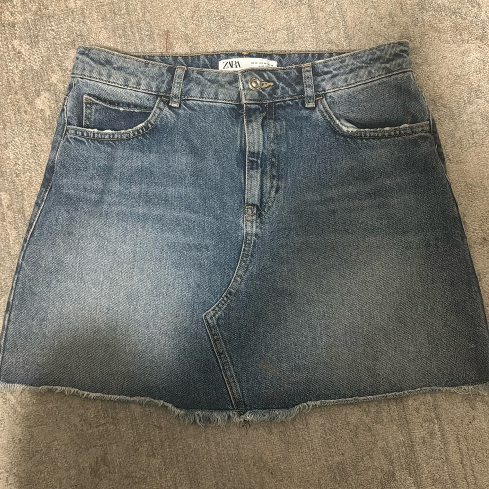 Zara denim skirt!